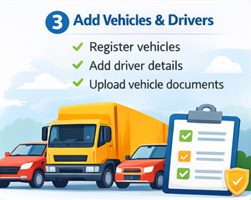Adăugare vehicule și șoferi în ExusTrans cu capacitate de încărcare, spațiu de marfă și status ADR
