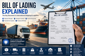 Logistică de transport internațional și documentație de transport cu conosament, containere de marfă și operațiuni de freight